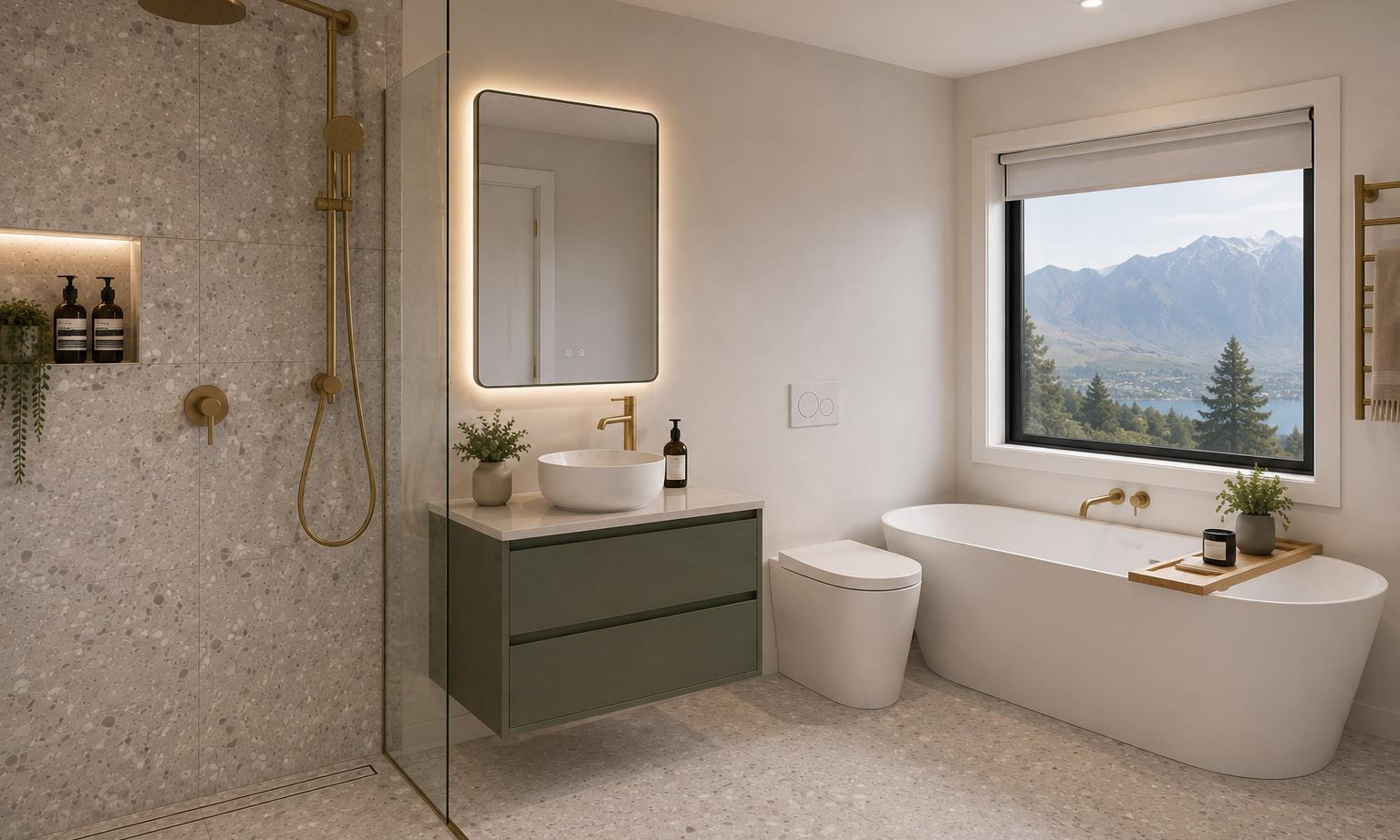 The Green House main bathroom